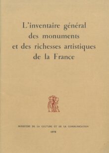 L'inventaire général des monuménts et des richesses artistiques de la France plaquette sable