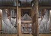 Intérieur du buffet du grand orgue de l'abbatiale Notre-Dame de Mouzon.
