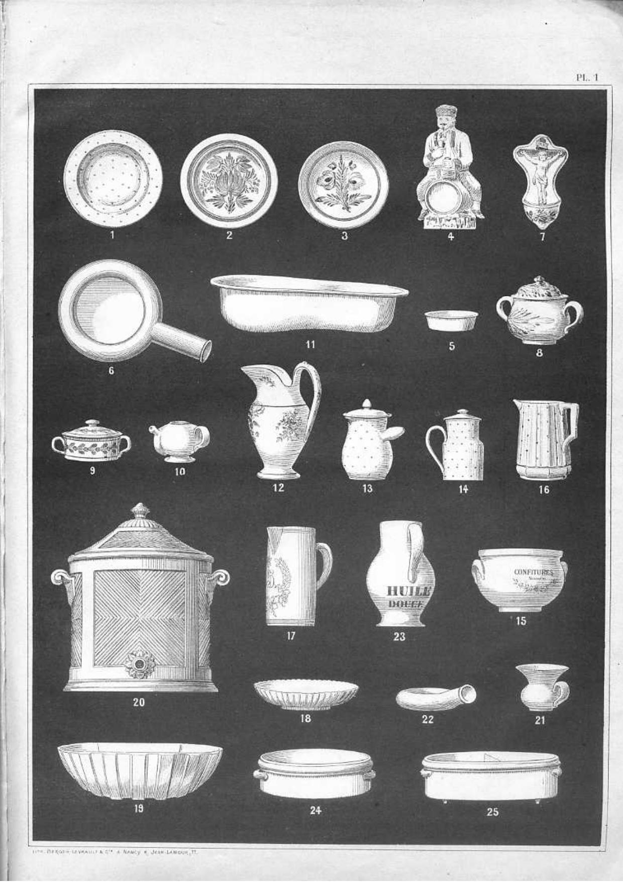 Faiances Catalogue de faïences Keller & Guérin, 1878 - Service Inventaire et ...